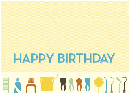 Dental Birthday Card 198D-Y