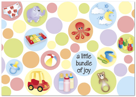 Bundle of Joy Congratulations Card A2072D-Y