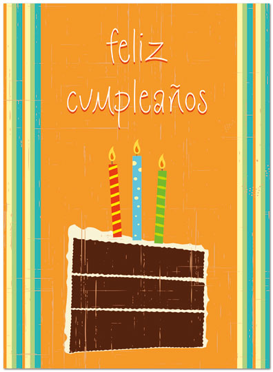 Feliz Cumpleaños Card A3035U-Y