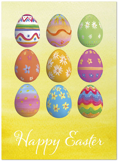 Easter Egg Patterns Card D4069U-Y