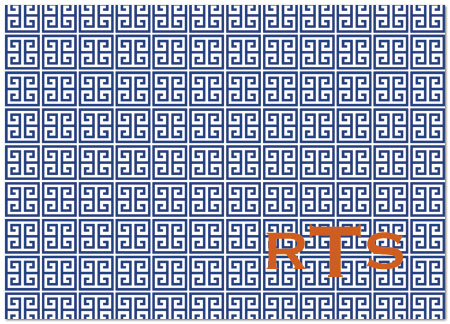 Greek Key Monogram Card D4117D-V