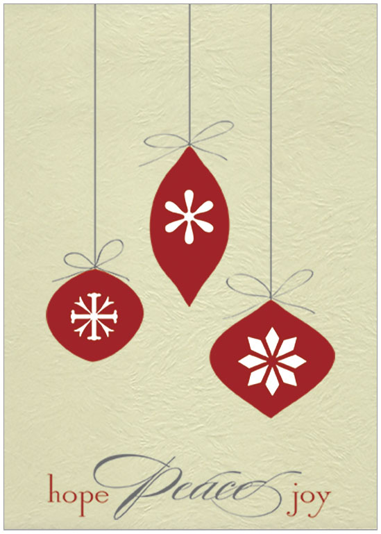 Hope Peace Joy Holiday Card H4244KW-AA