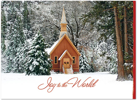 Winter Chapel Christmas Card H4236U-A