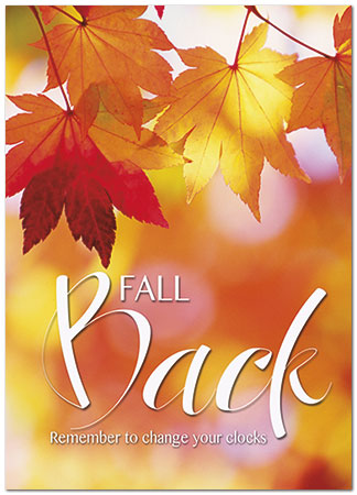 Fall Back Leaves Card D8076D-Y