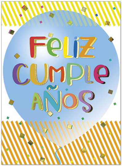 Spanish Birthday Card A9033U-X