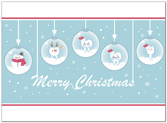 Dental Ornaments Christmas Card D9191U-AA