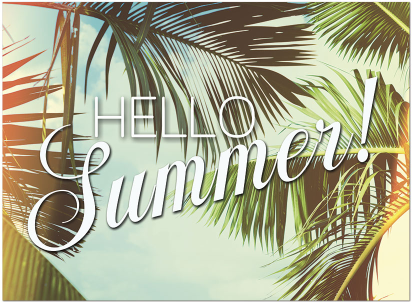 Summer Palms Greeting Card D1458U-Y