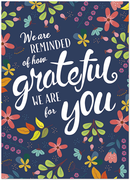 Grateful Note Card D1560D-Y