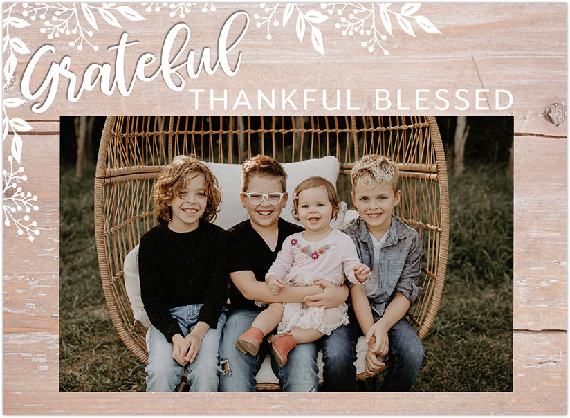 Grateful Photo Card D1699U-4B