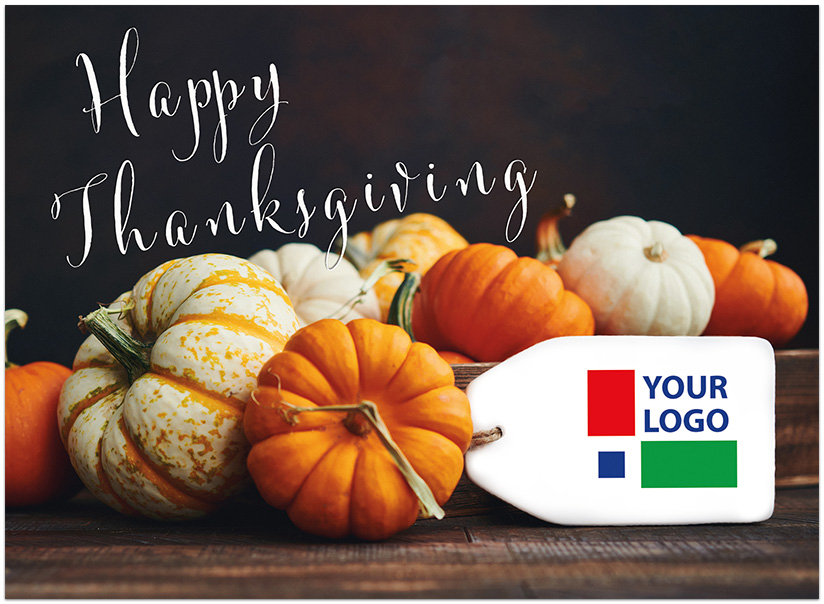 Thanksgiving Logo Card D2351U-4B