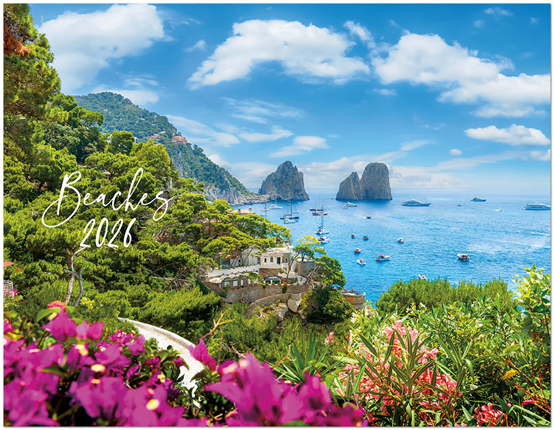 Scenic Beaches Wall Calendar DWP1526