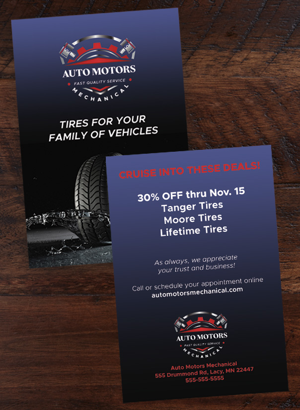 Custom Panel Card Vertical 4" x 6"