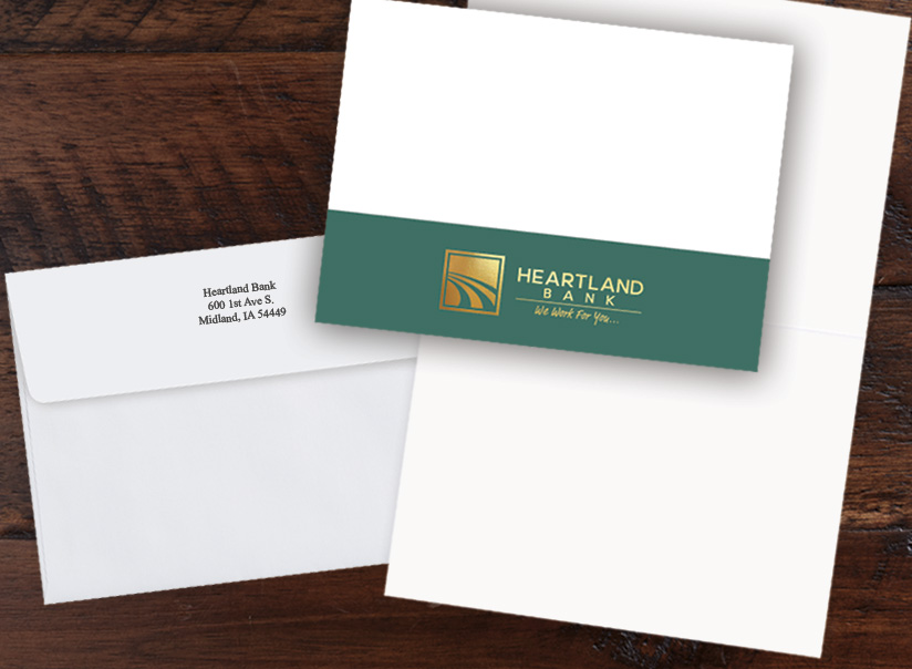 Custom Logo Notecard D8087U-V