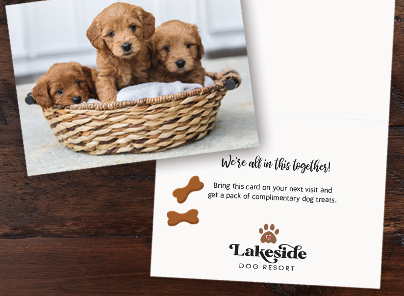 Custom Logo Notecard D8087U-V