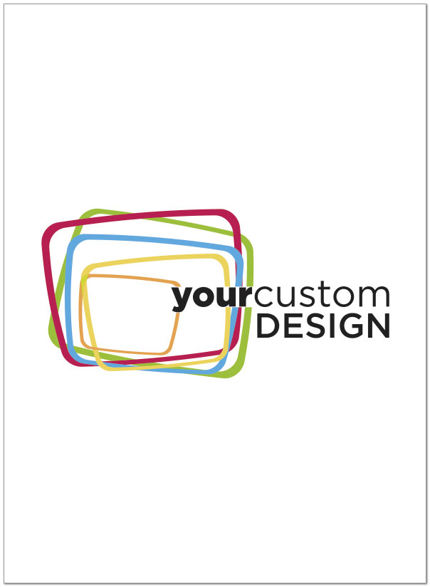 Vertical Custom Flat Card D2441P