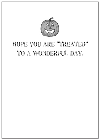 Jack O' Lanterns Halloween Card 759D-Y