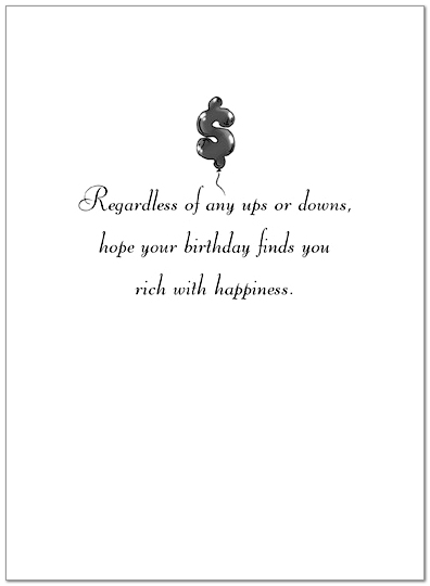 Bull & Bear Birthday Card 926U-Y