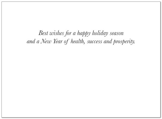 Wall Street Sparkle Holiday Card H2187U-AA