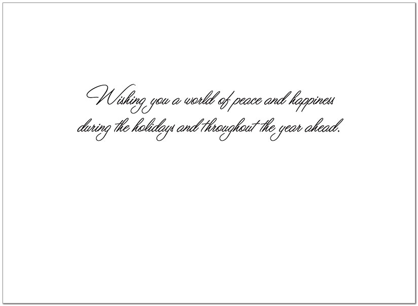 Star Wreath Holiday Card H3151S-AAA