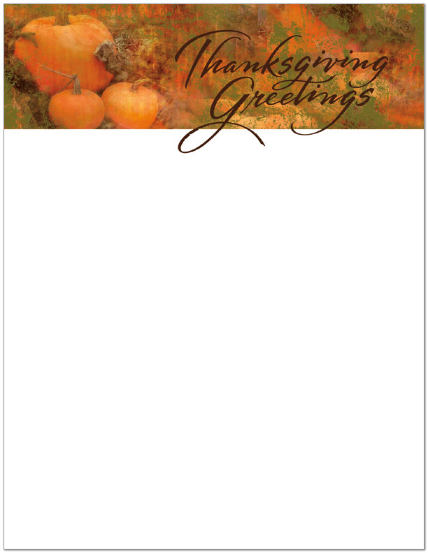 Pumpkin Letterhead D3110L-B