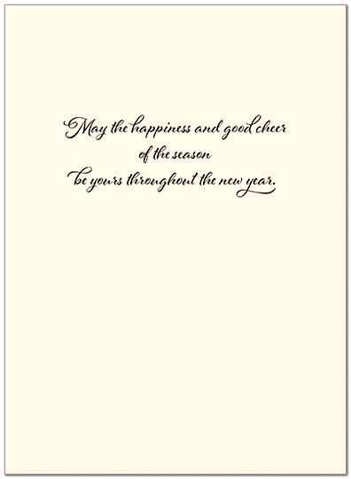 Christmas Calligraphy Card H8187V-AAA