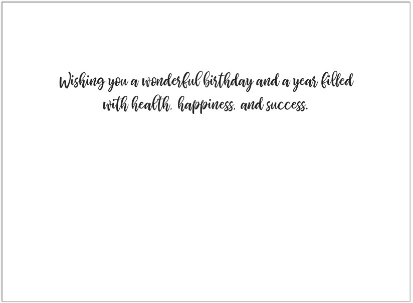 Classic Birthday Card A2252G-W