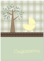 Baby Stroller Greeting Card X55D-Y