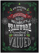 Teamwork Appreciation Holiday Card D7215U-A