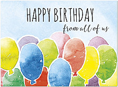 Happy Balloons Birthday Card A7019U-X