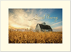 Harvest Blessings Thanksgiving Card H8095U-AA