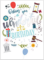 Legal Wishes Birthday Card A9039U-X