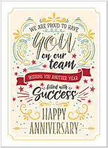 Anniversary Success Greeting Card A9063U-X