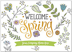 Happy Spring Name Card D9077U-V