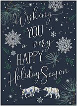 Bull & Bear Holiday Card H1756U-AA