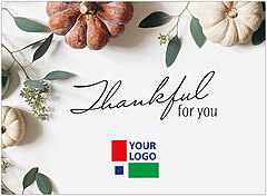 Thankful for You Logo Card D1689U-4B