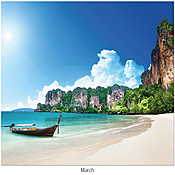 Scenic Beaches Wall Calendar DWM1425